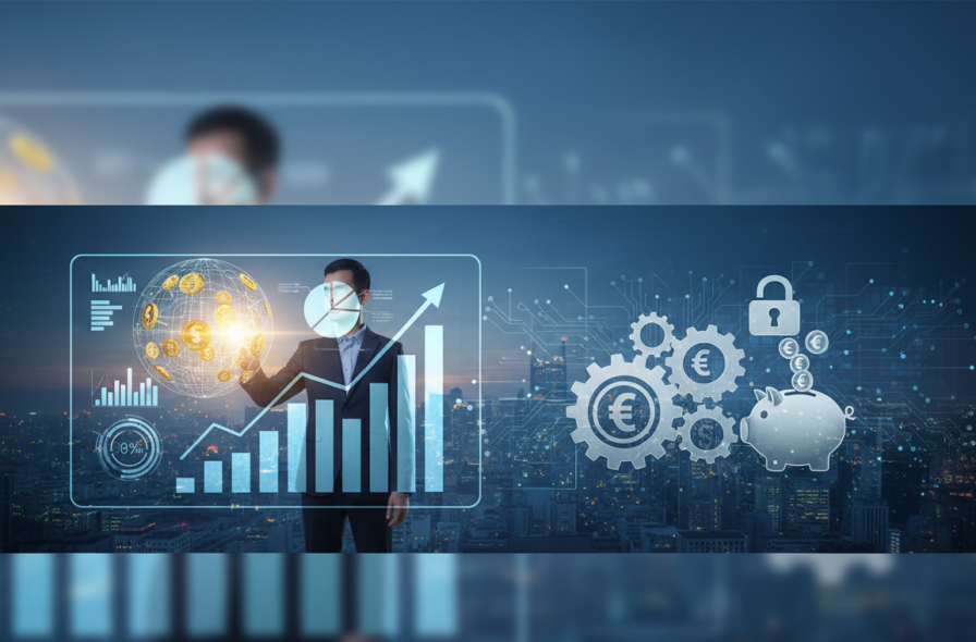 Firefly_Imagem para representar um curso de Gestão Financeira em uma capa de um site. Imagem 643637